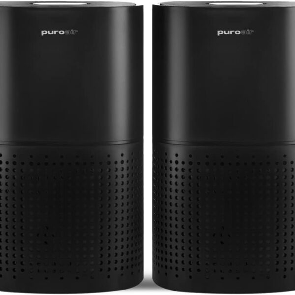 PuroAir 240 HEPA Air Purifiers for Home Large Rooms - Covers Up To 1,000 Sq Ft - Filters Up To 99.9% of Pollutants, Smoke, Pollen, Dust - Quiet HEPA Air Filter - Air Purifiers for Bedroom (2 Pack)