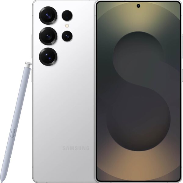 SAMSUNG Galaxy S25 Ultra Cell Phone, 256GB AI Smartphone, Unlocked Android, AI Camera, Fast Processor, Long Battery Life, 2025, US 1 Yr Manufacturer Warranty, Titanium Whitesilver